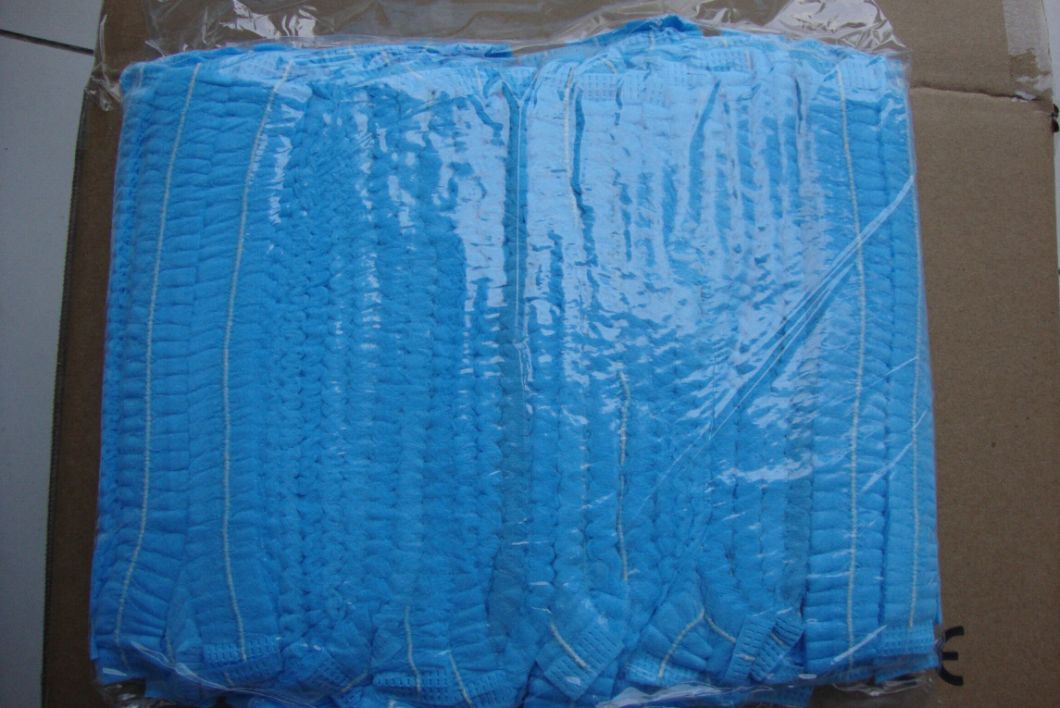 Non-Woven PP Single Elastic Disposable Strip Clip Mob Cap
