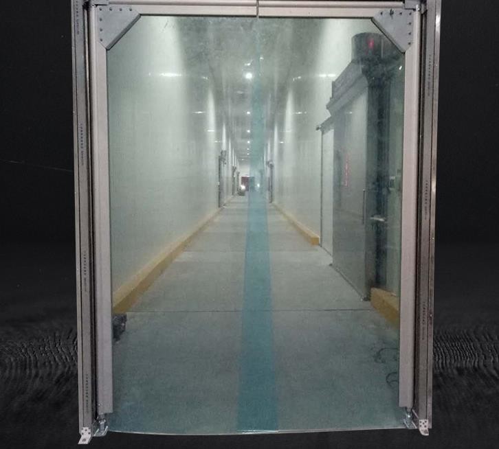 Noise Insulation PVC Double Leaf Swing Door Corridor 1200mm Width 40mm Thick