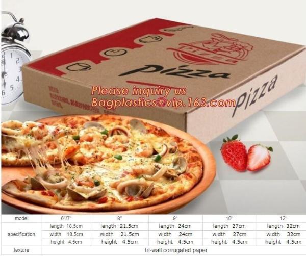 Carton corrugated paper pizza delivery box,bio-degradable high quality chinese