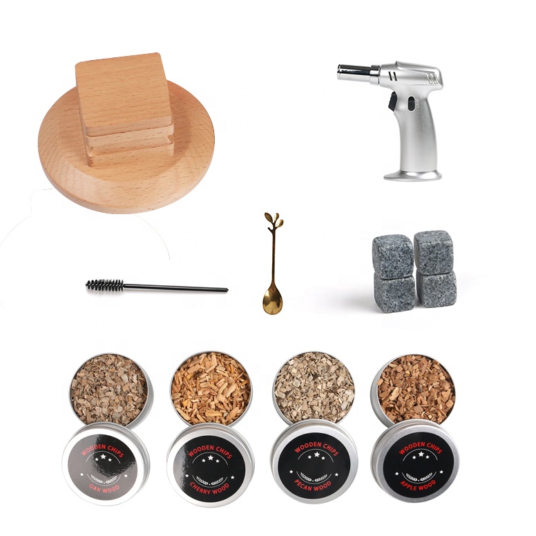 wooden cocktail smoker kit