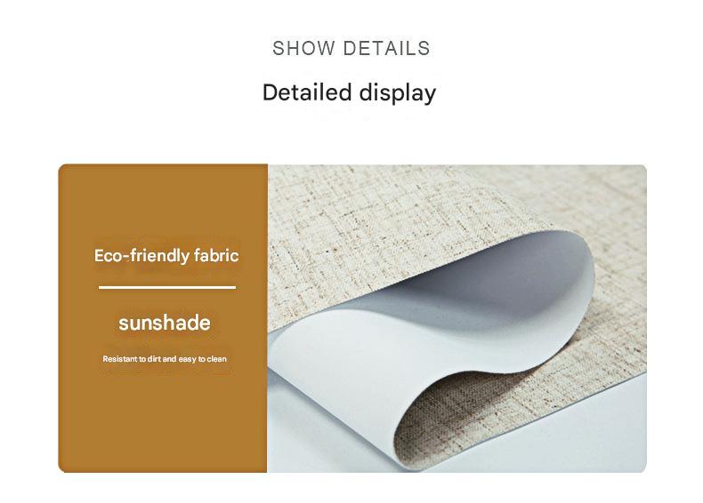 Office Building Must-have Perforation-free Linen Roll Shutter for Waterproof Shade in Modern Design Style
