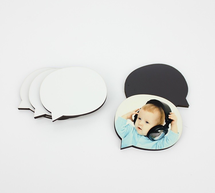 Factional 60x54mm Sublimation Blank Fridge Magnets Sticker for Kid's Gift