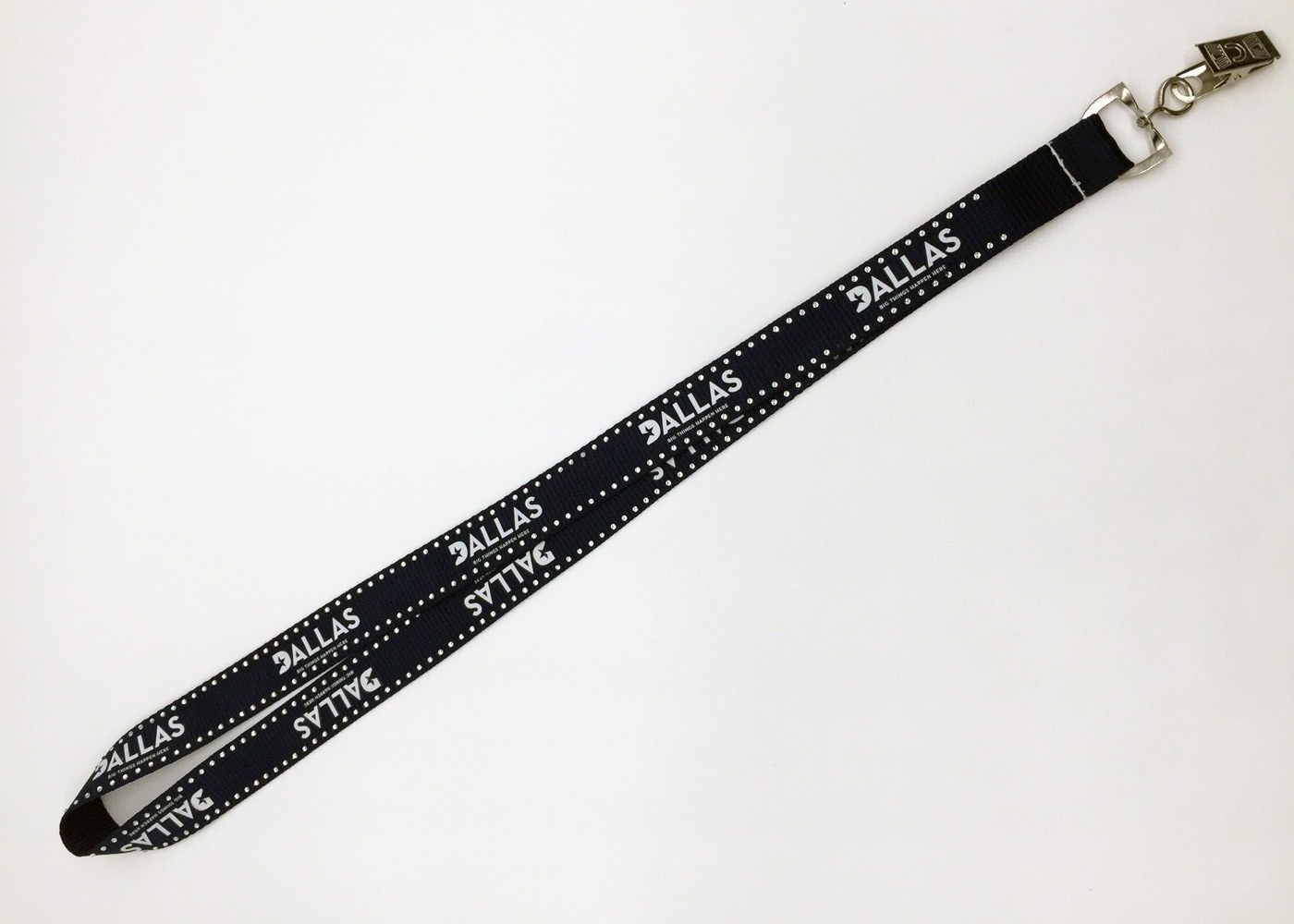 personalized silk screened polyester lanyards with twinkling diamonds for trade shows