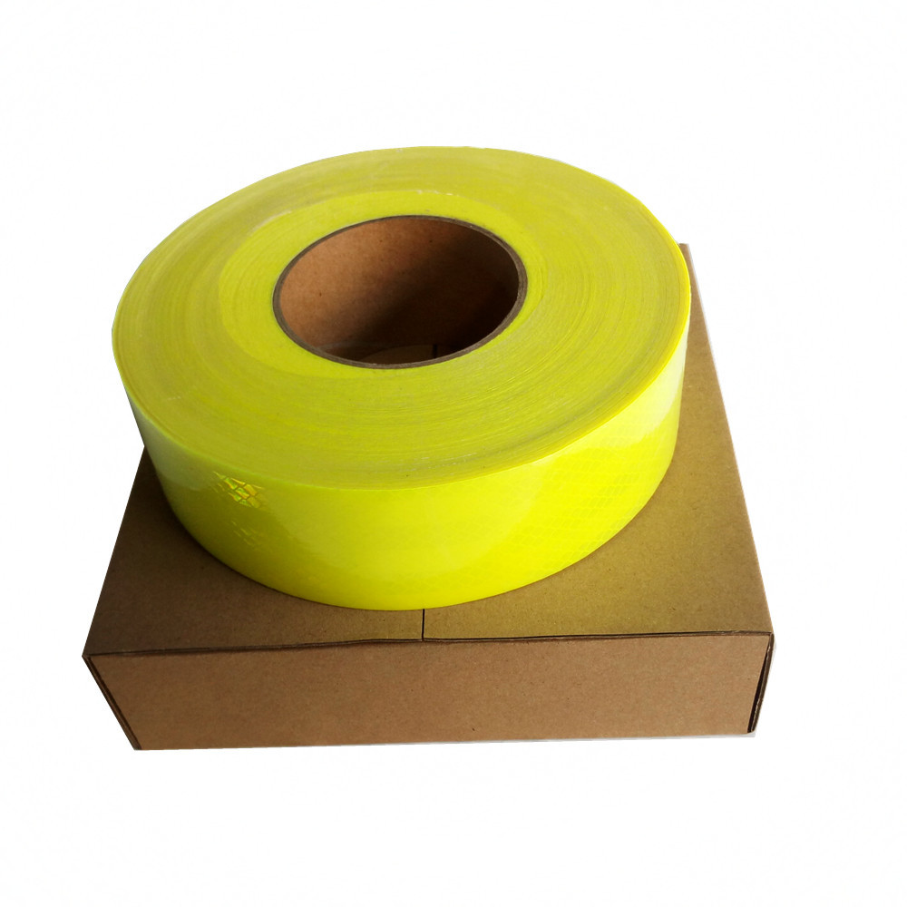 Reflective Fluorescent Yellow Lime Green High Intensity Diamond Grade Prismatic Reflective Tape For Truck