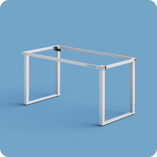 Electric Adjustable Height Workbench Frame Dual Motors 4 Leg Desk Frame 100KG