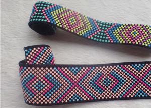  Customized Silicone Dots Jacquard Elastic Band Colorful Printed OEKO SGS BV Manufactures