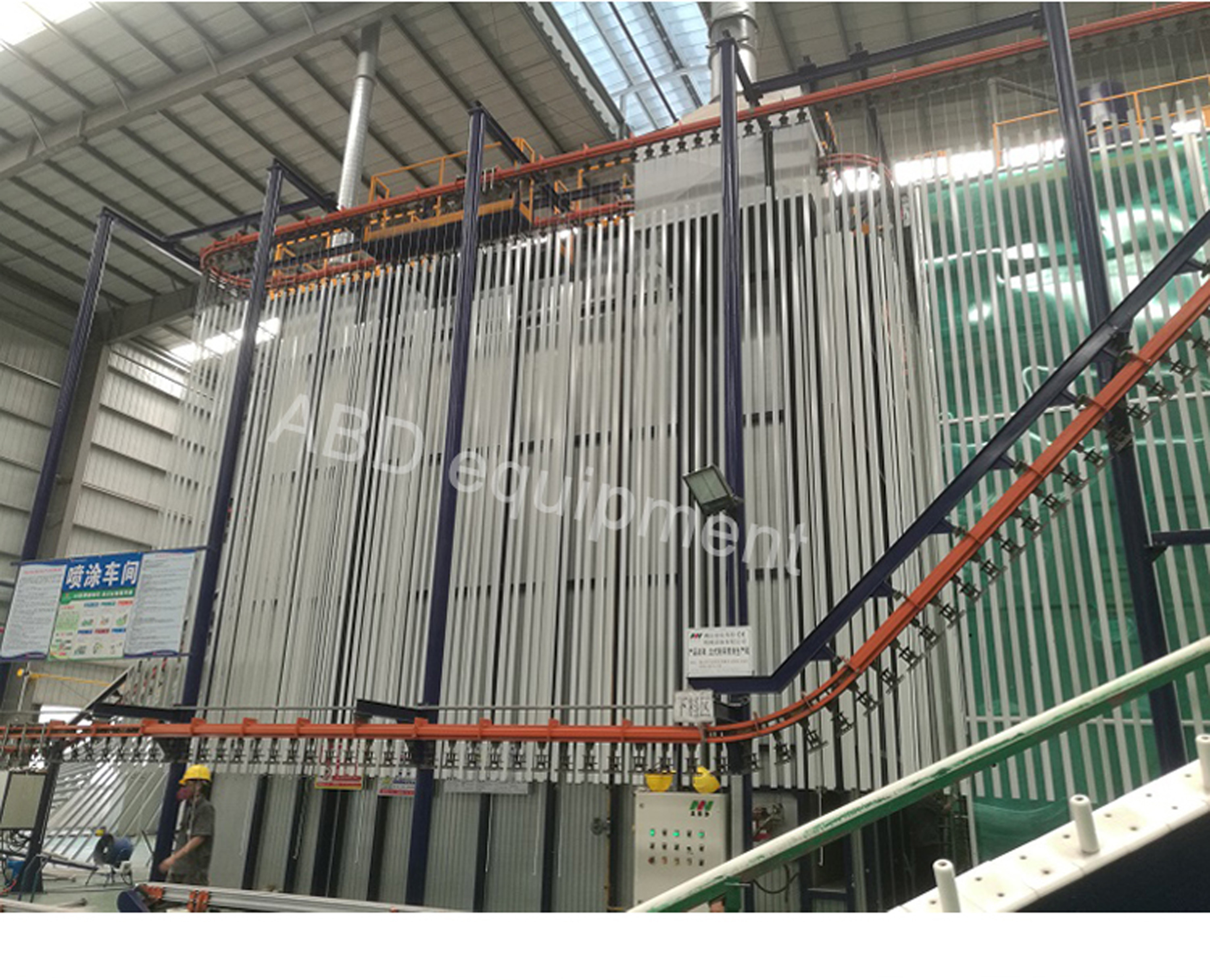 Stainless Steel Pre Treatment Plant Powder Coating Paint Plant 10KW