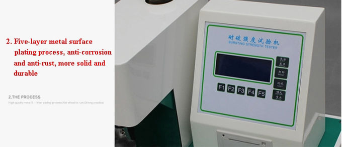 Textile Carton Cardboard Paper Automatic Bursting Strength Test Machine
