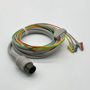 Original Nihon Kohden One-Piece Ecg Cable 3-lead Ecg lead wires K353A Clip