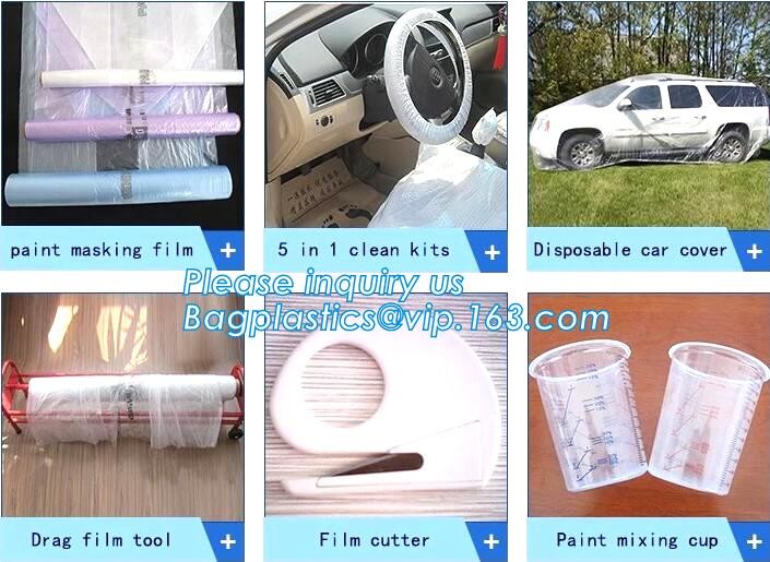 steering wheel 5 in 1 clean kits Disposable seat cover disposable steering wheel cover disposable gear shift cover dispo
