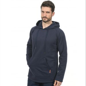 China Navy Blue Fire Retardant Sweatshirt With Zipper CAT2 S - 5XL on sale