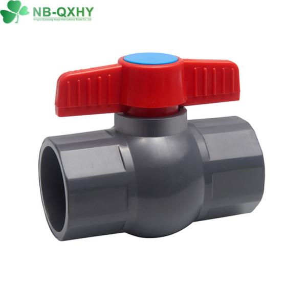 ABS Handle PVC Compact Octangle Ball Valve for Water Drainage in Building