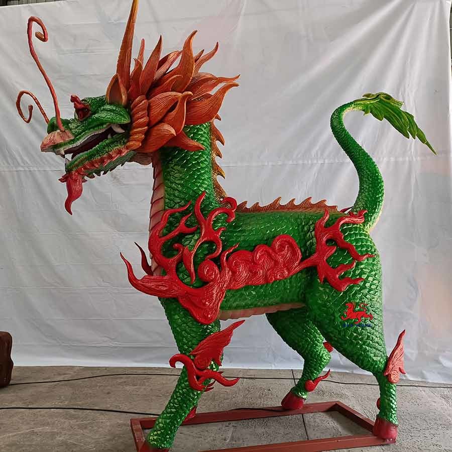 Stuffed Props Realistic Animals For Hire With Motion And Sound Customization Qilin