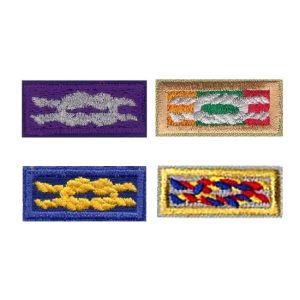 Custom Woven Boy Scout Uniform Patches Hook And Loop Backing