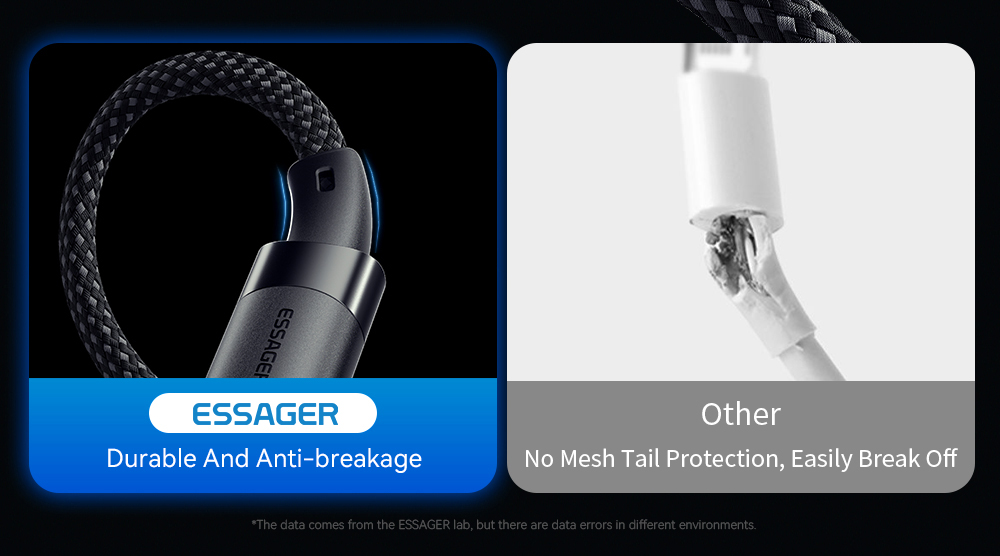 ESSAGER ES-X53 Series 100W USB C to USB C Magnetic Charging Cable