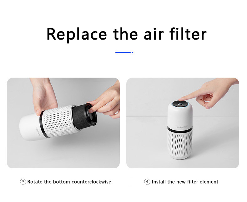 HOMEFISH Anion Car Air Purifier USB Charge DC5V/1000mAh