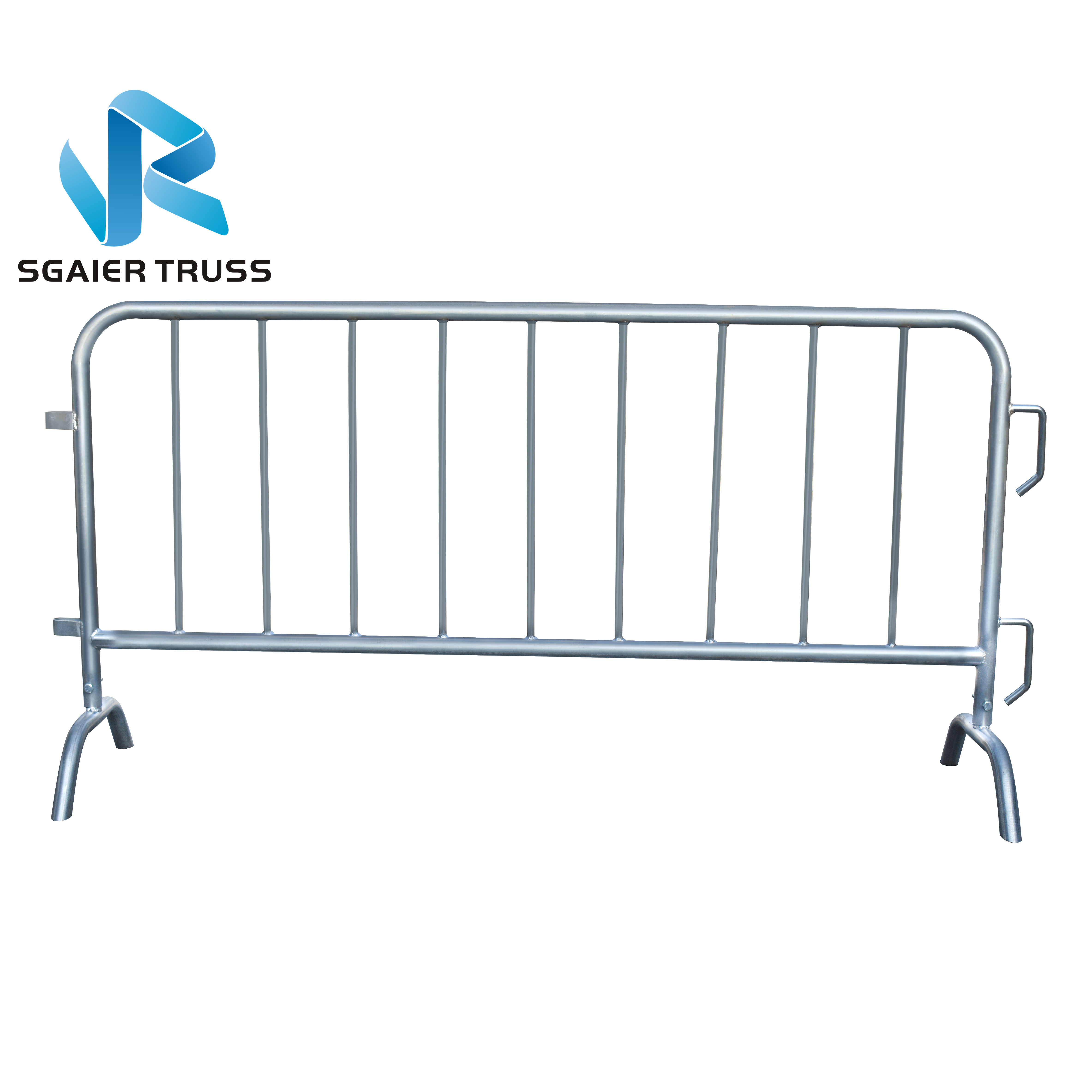 Galvanized Retractable Steel Crowd Control Barrier 200mm Space
