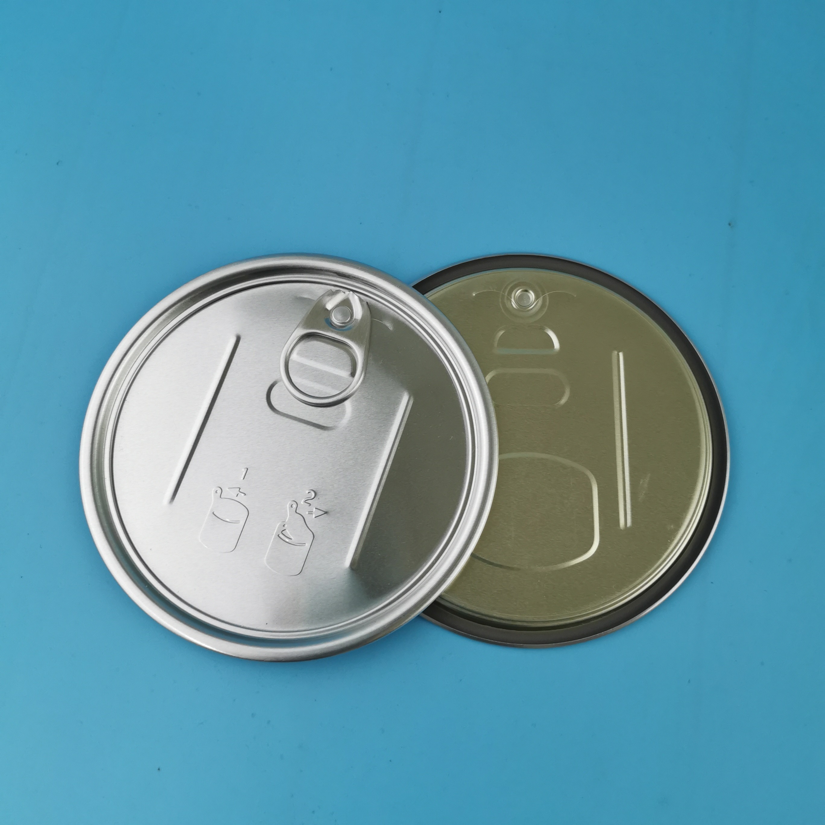 99mm Aluminum Pop Top Easy Open Can Lids Anti Rust For Food Tin
