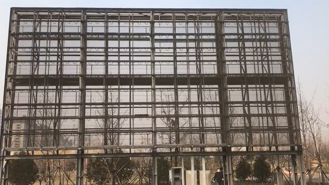 High Definition IP67 Led Grid Display 1R1G1B Led Grid Panel For Landmark Buildings