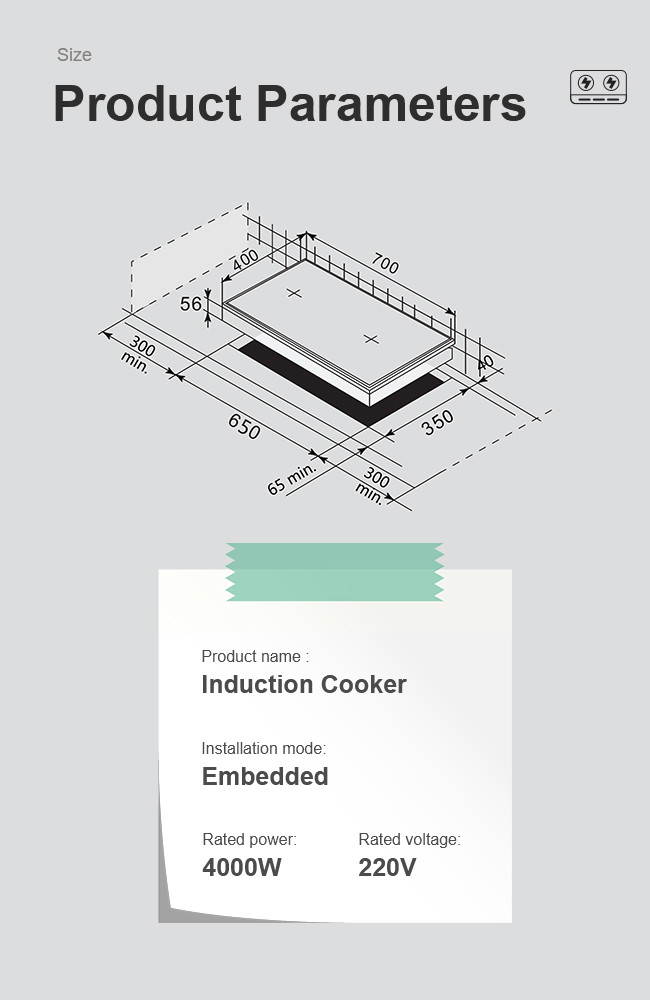 View larger image Add to Compare Share 60Cm Four-Zones Induction Hob Built-In Electric 4 Burners Stove Induction Cooke