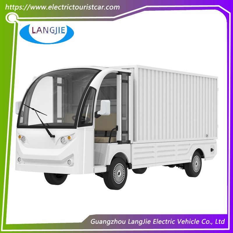 2 Person Electric Transportation Vehicles 72V Electric Delivery Cart With Closed Box