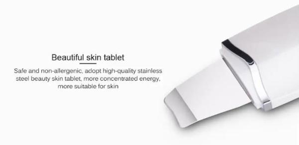 2W Ultrasonic Facial Cleaner Beauty Ultra Sonic Skin Scrubber Spatula Facial