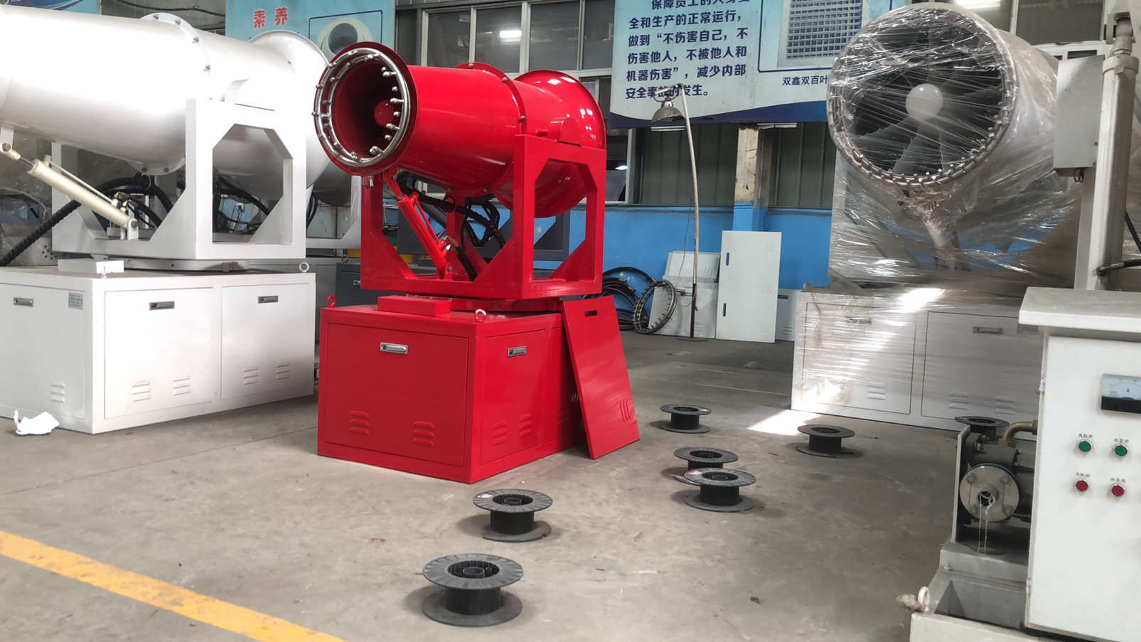 Stainless Steel 304 30 Meters Dust Suppression Cannon Fog Spray Dedusting