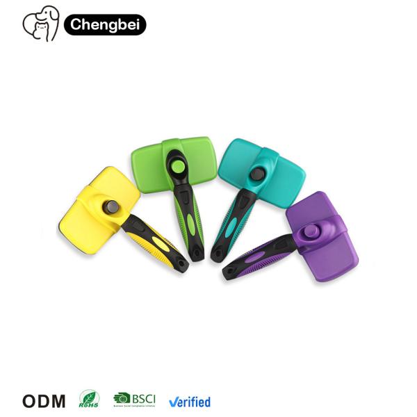 Pet Grooming Tool Cleaning Reusable Shedding Soft Slicker Dog Cat Hair Brush