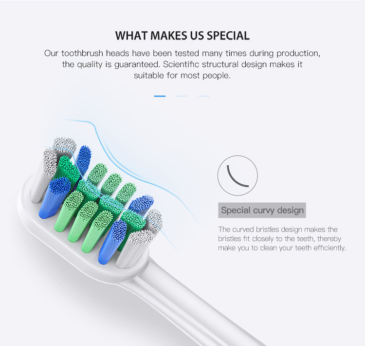 Flowing Cleaning Electric Toothbrush Heads Dupont Toothbrush Heads BL552