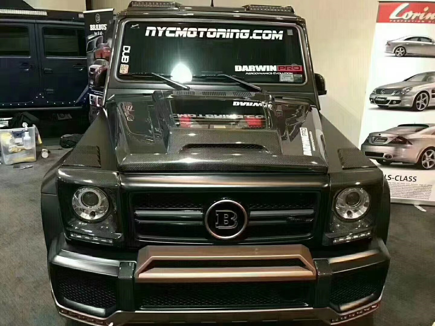 For Benz G Class W463 W464 Carbon Fiber Hood G500G55G63G350 IMP Transparent Style Machine Cover