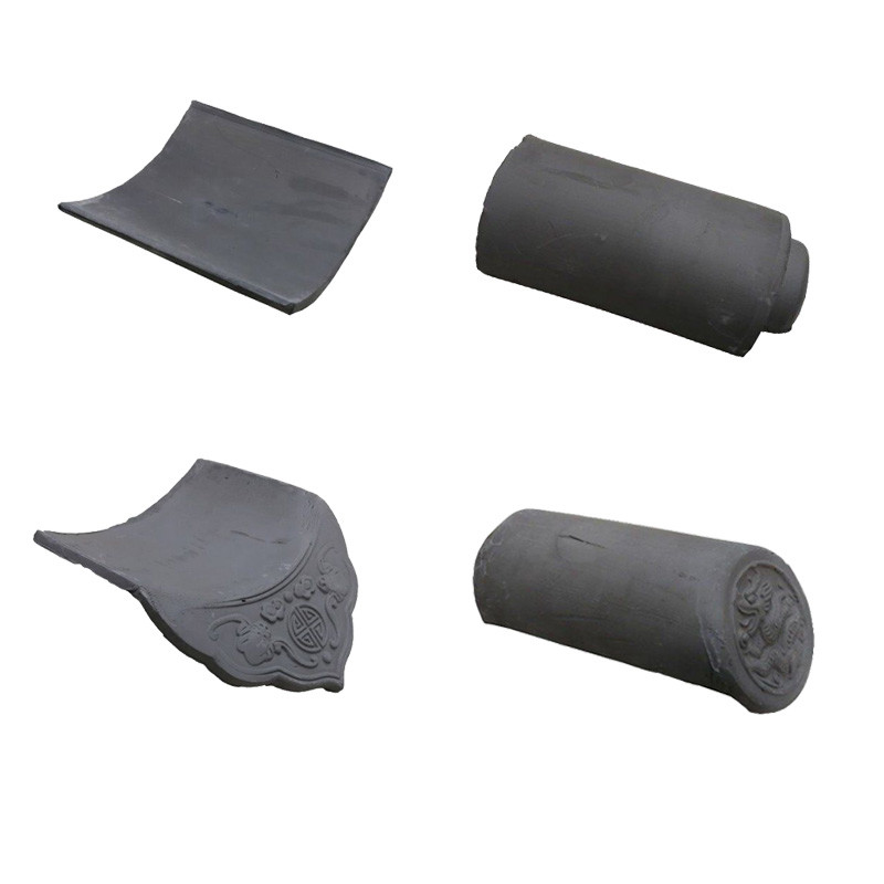 Architecture Garden Pagoda Japanese Roof Tile Commercial Grey Clay Soundproof