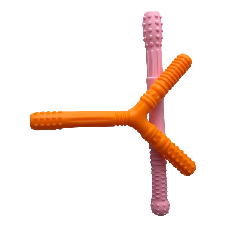 DIY Silicone Baby Teether Multiple Sizes Customized Letter Shape Food Grade