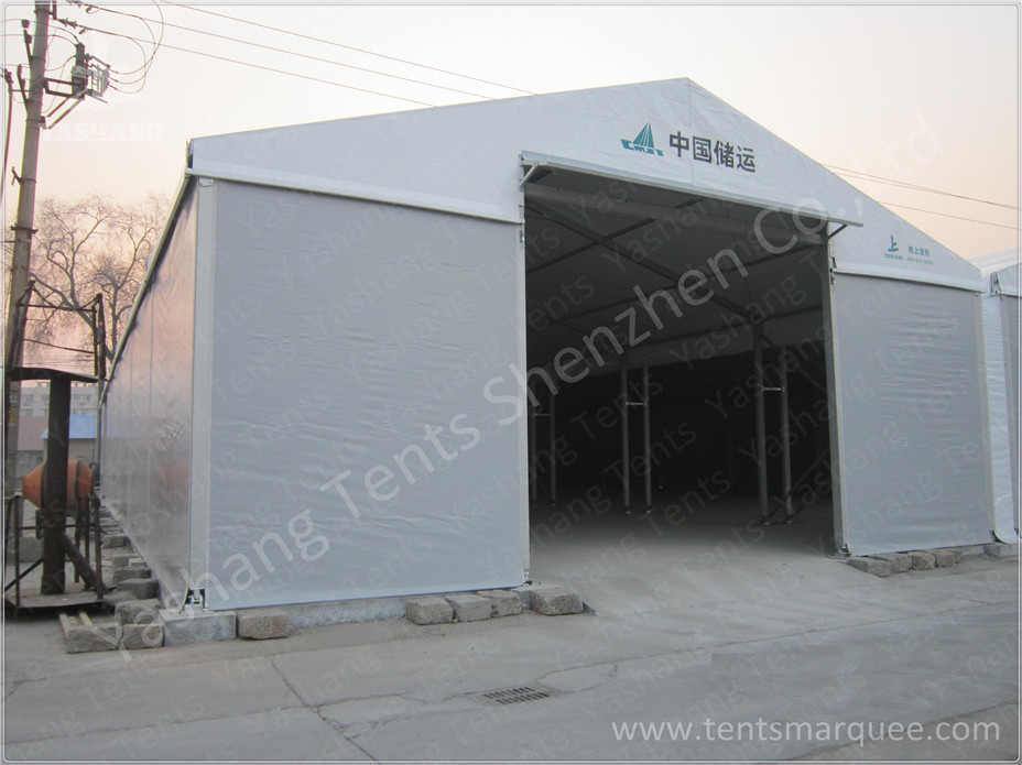 8M Ultra High Professional Outdoor Warehouse Tents , Large Industrial Tent Rental