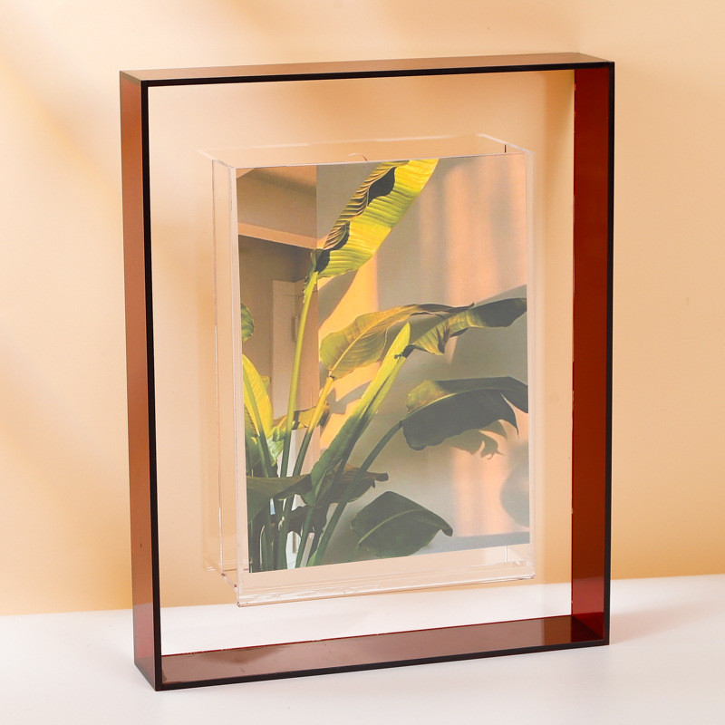 4'' X 6'' Acrylic Photo Frame With Magnets , Tabletop Acrylic Clear Picture Frames OEM