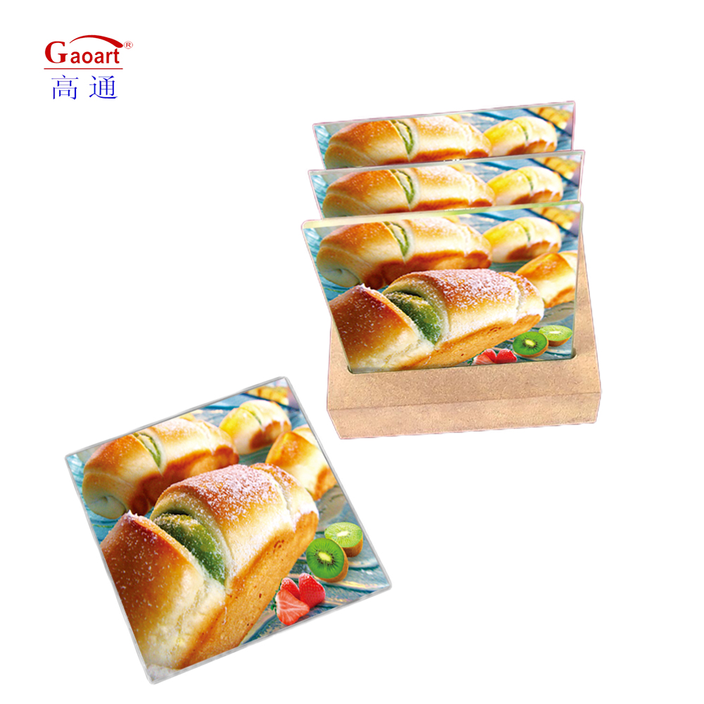 Rectangle Clear Tempered Glass Cutting Board for Kitchen Tools and Table Decoration
