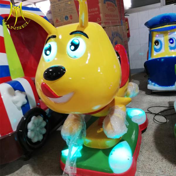 Hansel fiberglass kiddy ride machine funny racing car small amusement park