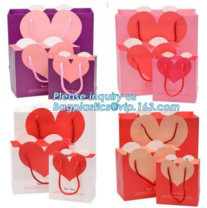 Cheap Customized Pink Printed Paper Shopping Bag For Clothing and Gift,Recycled Luxury Paper Bags & Retail Carrier Bags