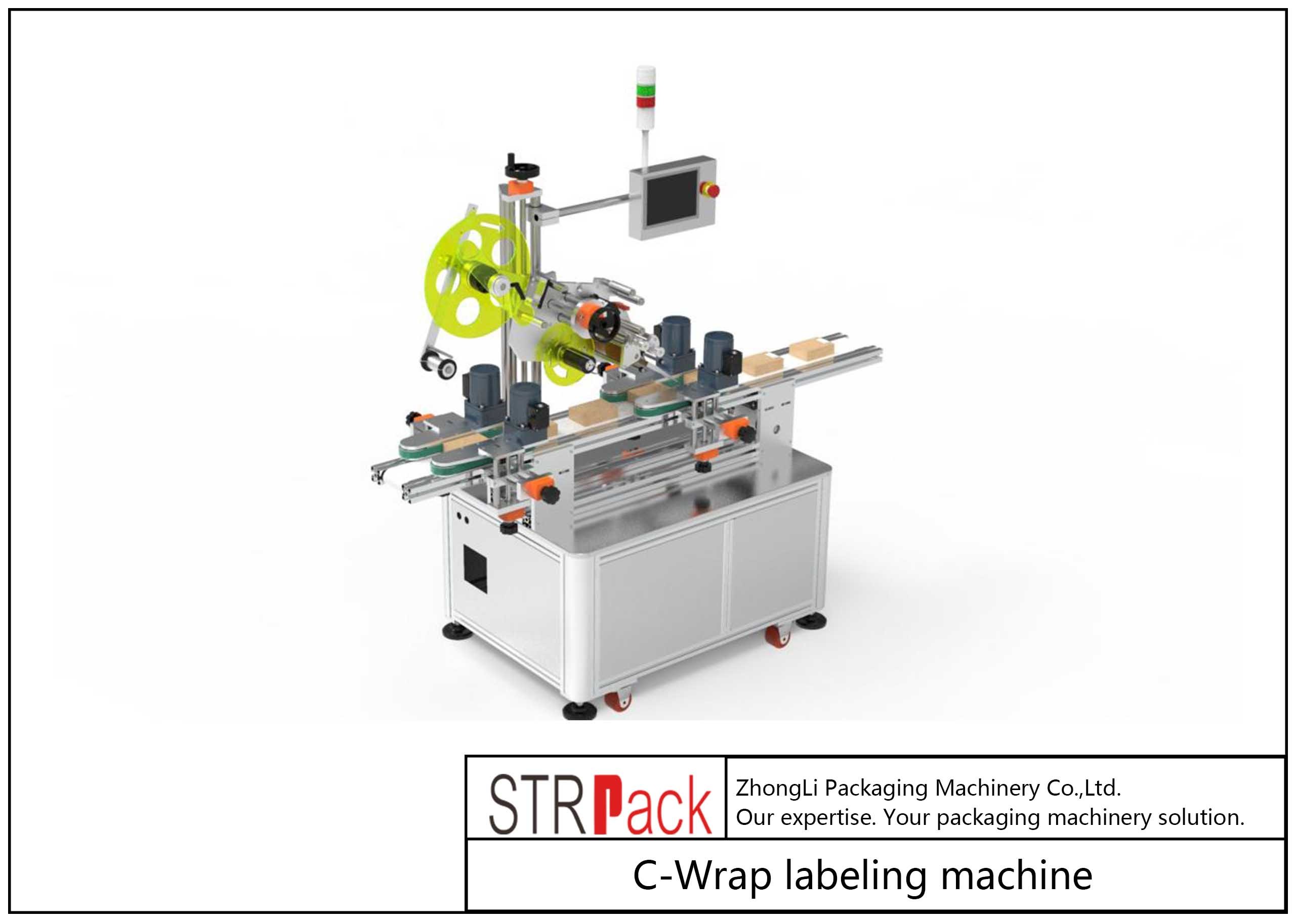 380V Customized C Wrap Labeling Machine Servo Motor Driving
