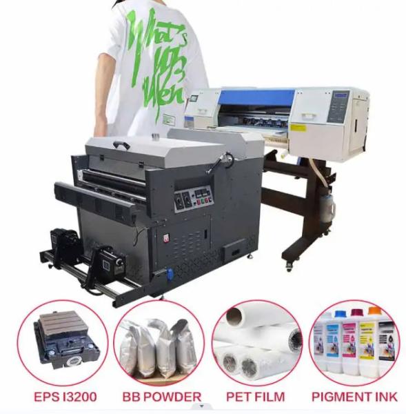2 or 4 Head Hot Peel PET Film Printer DTF Printer Large Conveyor Belt Powder