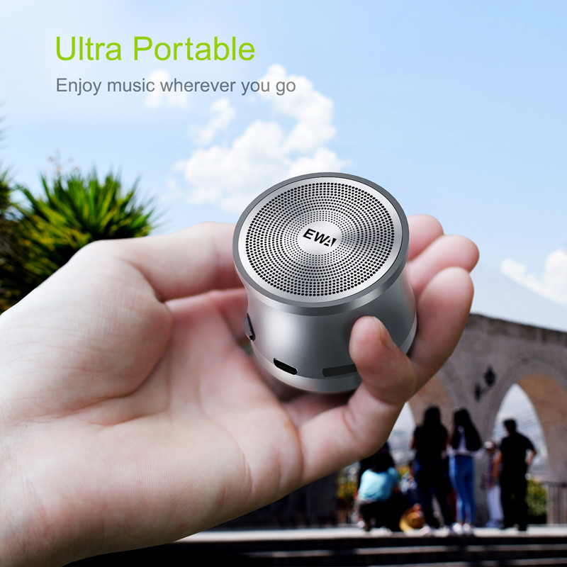 EWA A109 TWS Bluetooth Speaker Metal Portable Music Speakers With Micro SD Microphone