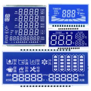 Custom Segment LCD Display Fully Customizable TN Transmissive Positive Wide Temp
