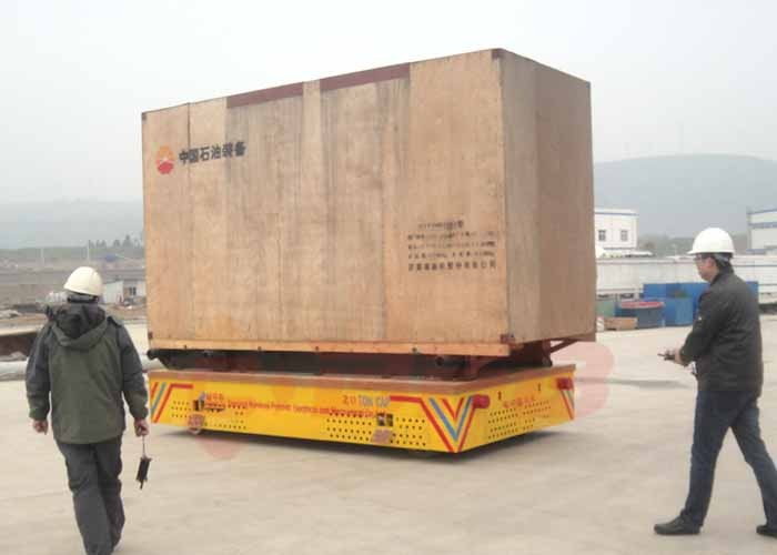 25t mold handling electric trackless car on concrete ground battery power