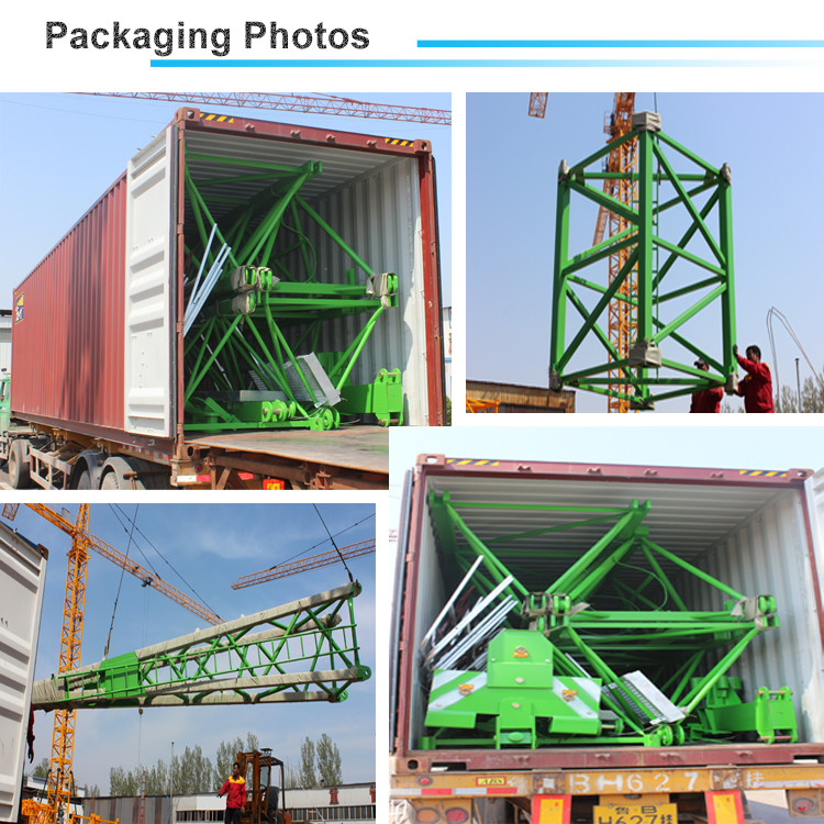 6/8ton 1.5ton Tip load 55m Boom QTZ80(PT5515) without Tower Head Topless Tower Crane