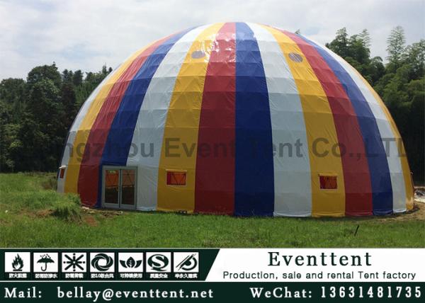 35m strong steel structure large dome tent for luxury outdoor hotel