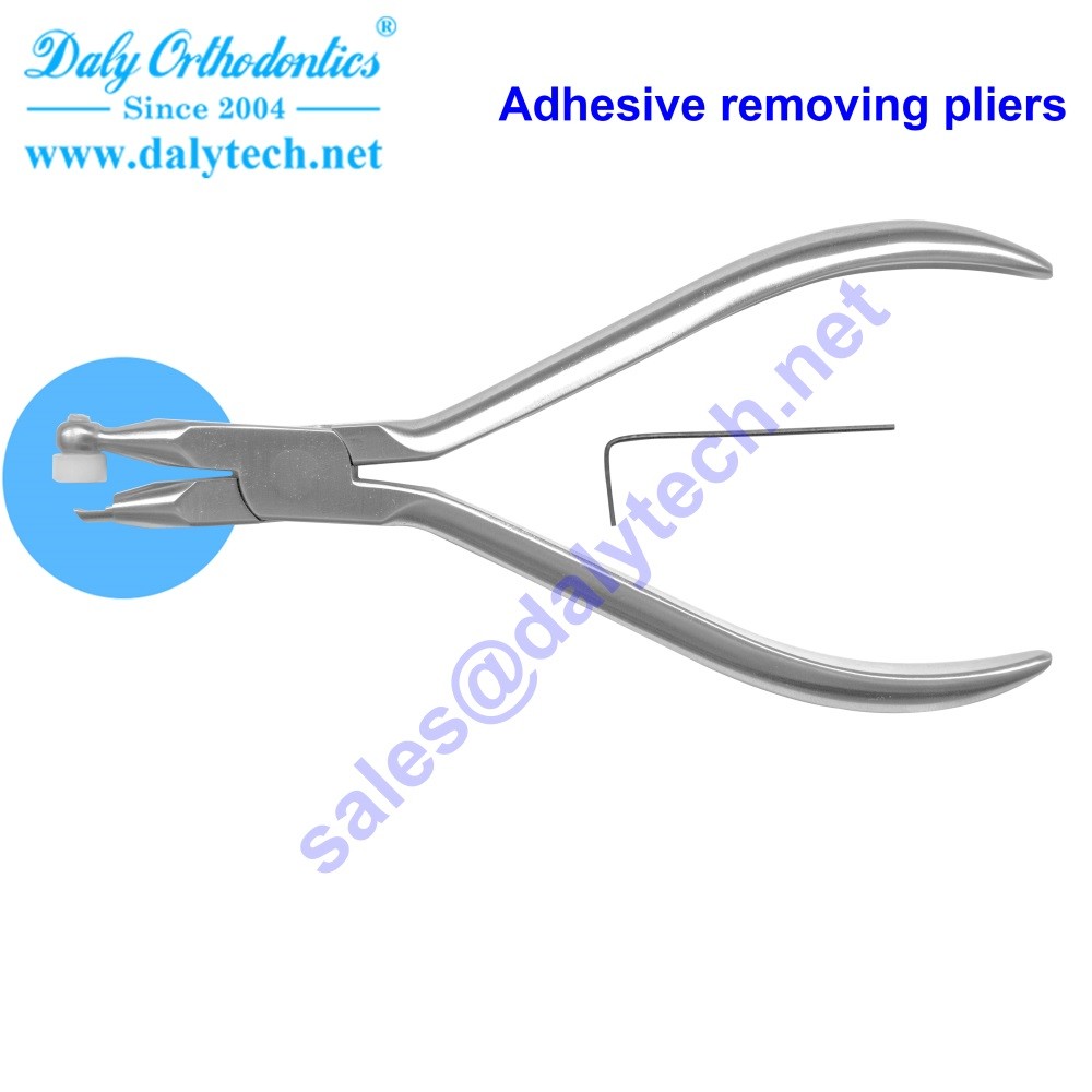 Adhesive removing pliers of ortho pliers for adult orthodontics