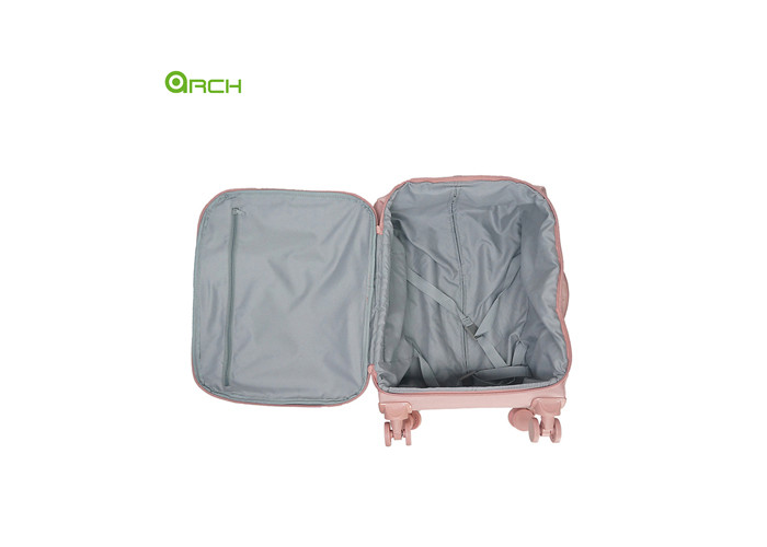 Nylon Cabin trolley Carry On Luggage Bag with one front big pocket For Short Trip