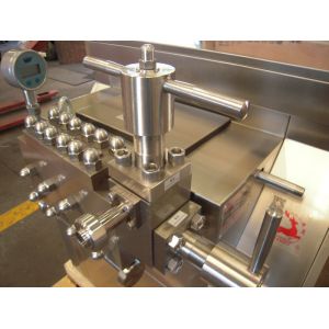 Compact Structure Liquid Homogenizer With Pneumatic / Manual Operating
