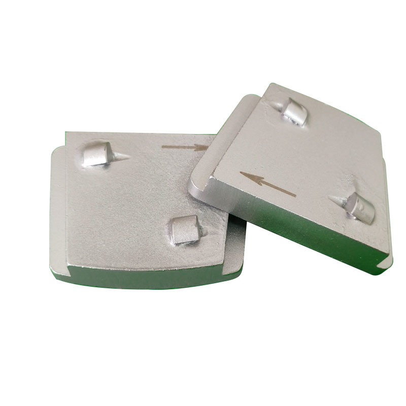 Double 1/4 PCD Segments Diamond Grinding Shoes For Epoxy Glue Paint Concrete Floors