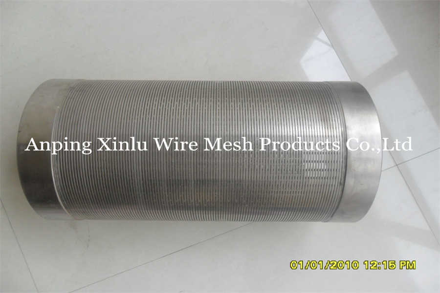 Full Welded 219.1mm SS316 V Wire Screen Pipe For Gas Filtration