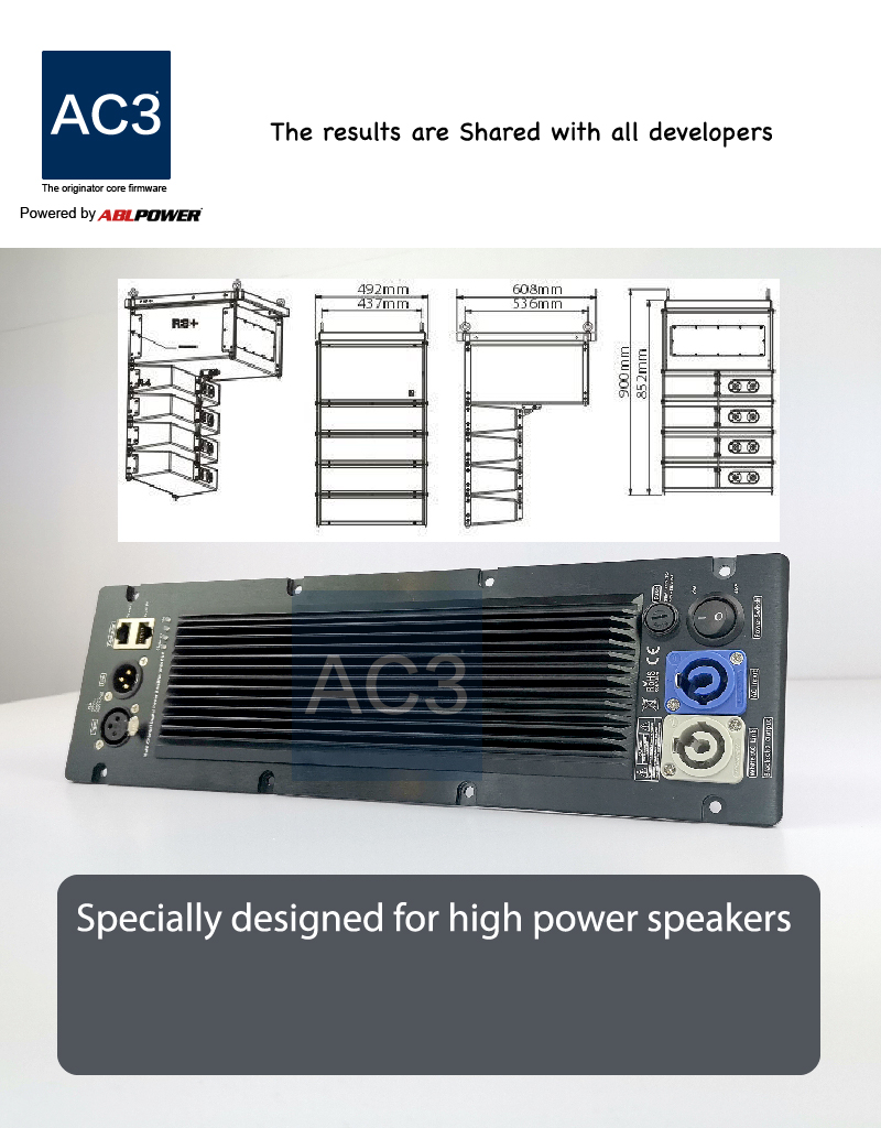 Overload Protection 33KHz Amp Module For Active Speaker